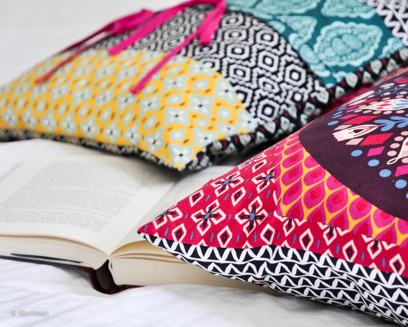 Canvas Swafing -  Pillow Party 2023 - Bunt/Schwarz - by Jolijou - Panel